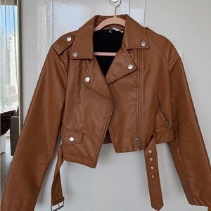 Brown Leather Women's Jacket